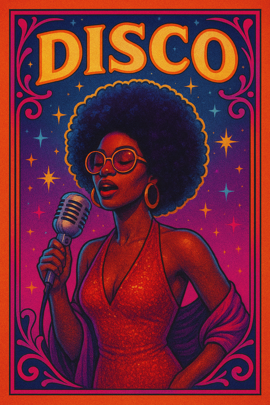 Disco music collage Disco genre spotlight