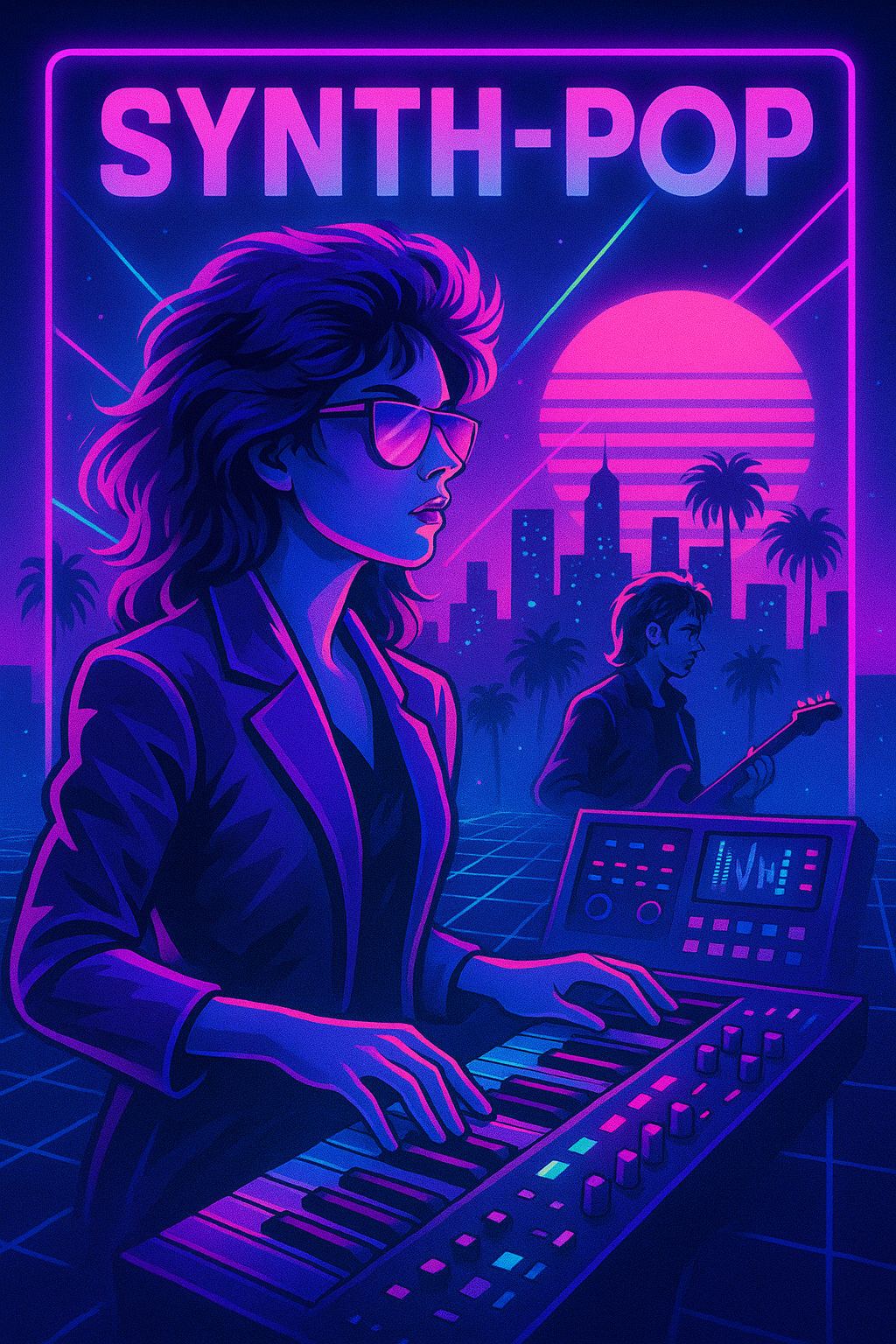 Synth-Pop music collage Synth-Pop genre spotlight